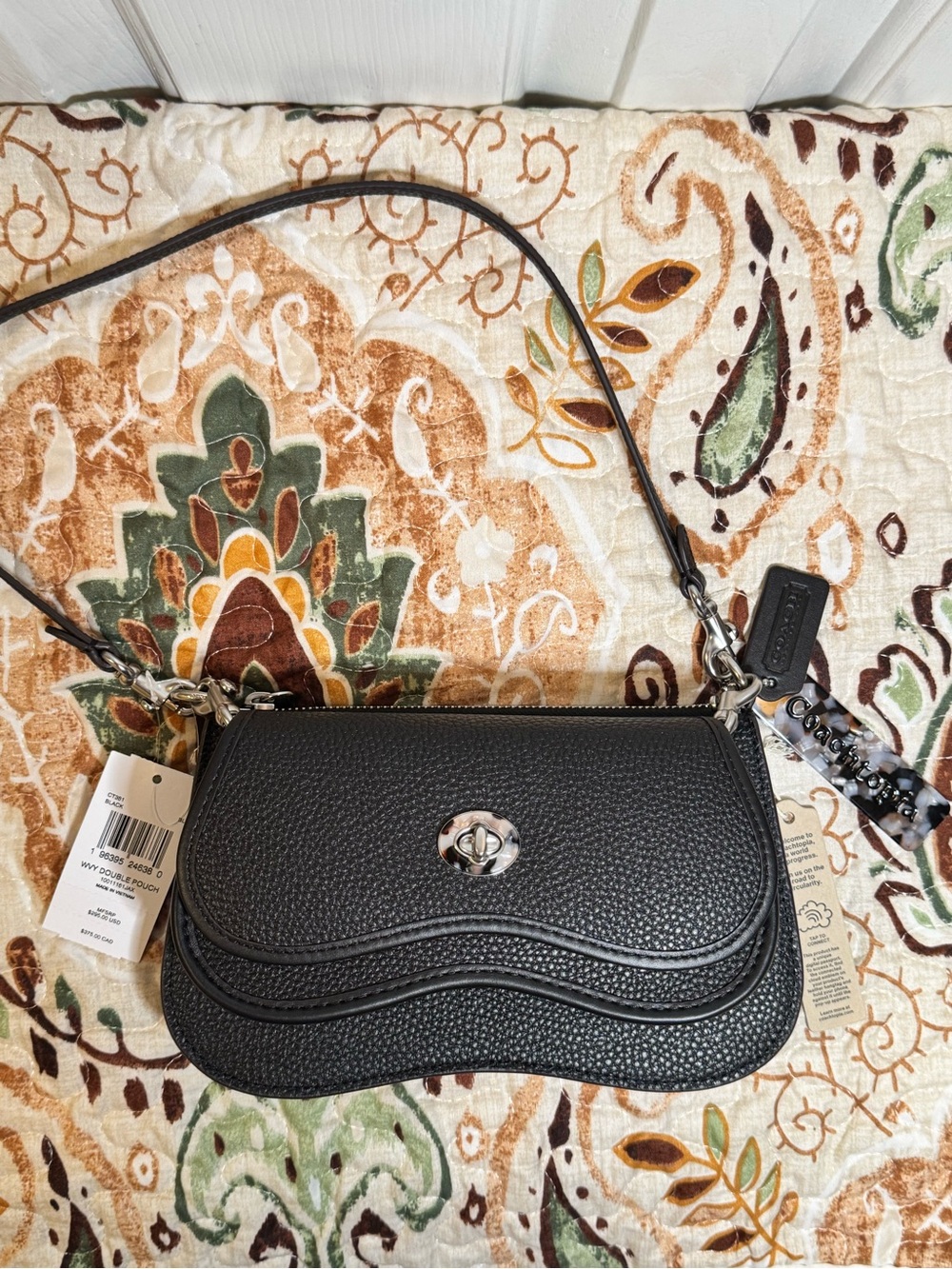 Coach/Coachtopia Wavy Double Pouch Bag